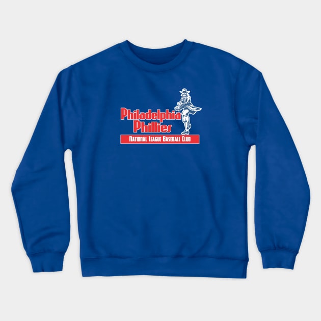 1938 Vintage Philadelphia Phillies Baseball Club Crewneck Sweatshirt by Tom Stiglich Cartoons